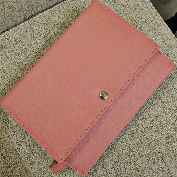 #Sabika #Trifold Pink #Travel #Jewelry #Organizer Faux #Leather #NWOT - Picture 10 of 16